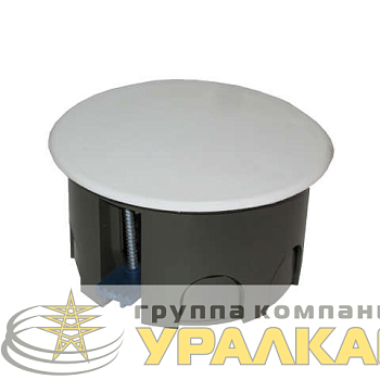 Коробка распределительная СП 80х45мм для гипсокартона пластик. лапки крышка защелкивающаяся Epplast 