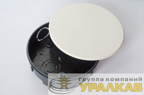 Коробка ответвительная СП 80х17мм (размер коробки без крышки d71х15мм) SE 