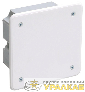 Коробка распаячная СП 92х92х45 КМ41021 для полых стен (с саморезами метал. лапки. с крышкой) IEK 
