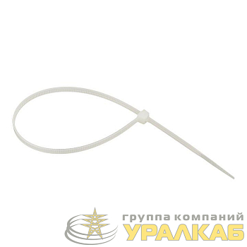 Хомут кабельный 3.6х250 нейл. бел. (уп.100шт) EKF 