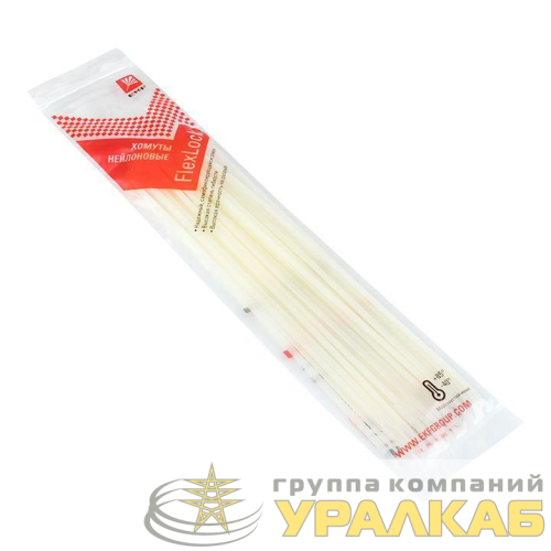 Хомут P6.6 3.6х250 FlexLock стандартный бел. (уп.100шт) PROxima EKF 