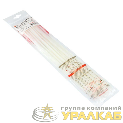 Хомут P6.6 3.6х300 FlexLock стандартный бел. (уп.100шт) PROxima EKF 