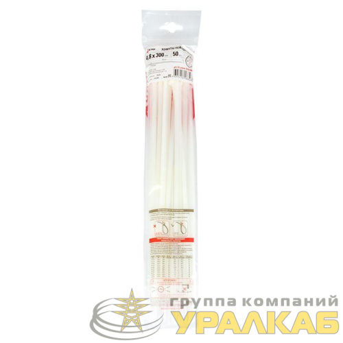 Хомут P6.6 4.8х300 FlexLock стандартный бел. (уп.100шт) PROxima EKF 