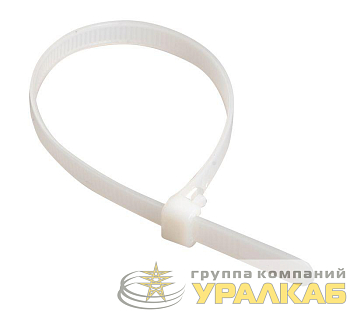 Хомут кабельный 2.5х200 нейл. бел. (уп.100шт) IEK 
