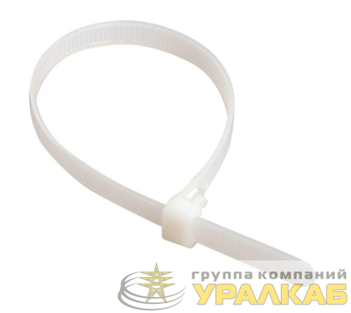 Хомут кабельный 2.5х200 нейл. бел. (уп.100шт) IEK 