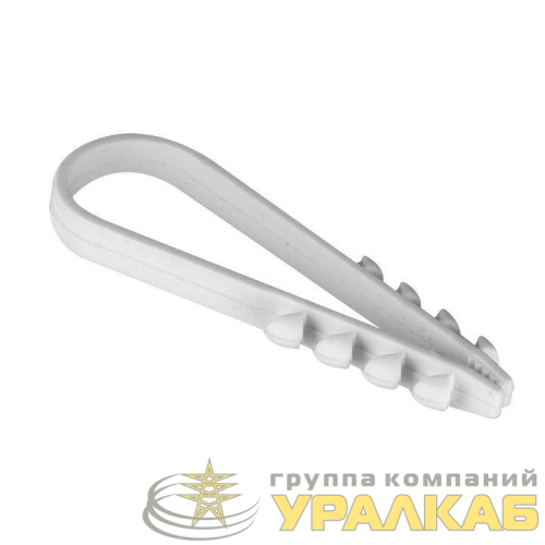 Дюбель-хомут d19-25мм для круглого кабеля бел. (уп.100шт) PROxima EKF 