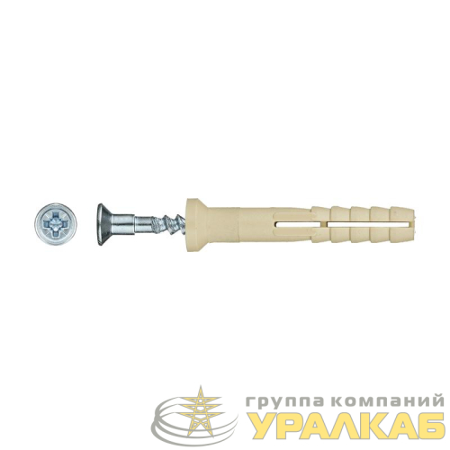 Дюбель-гвоздь нейлон пот. SMX-L 6х40 (уп.2000шт) Tech-KREP 