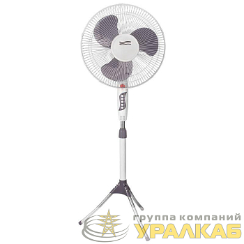 Вентилятор напольный ELX-FS02-C31 45Вт 220-240В 130см 16дюйм сер. с бел. Ergolux 
