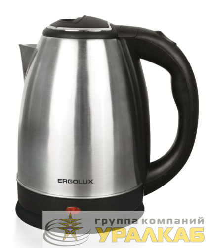 Чайник ELX-KS05-C72 ПРОМО18 1.8л 1600Вт 220-240В нерж. матов. черн. сталь Ergolux 