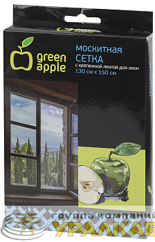 Сетка москитная для окон 130х150см (сетка + крепеж. лента) GBN001 Green Apple 