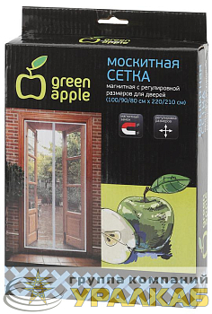 Сетка магнитная универсальная с регулир. размером 220х50см в упак. 2шт Green Apple 