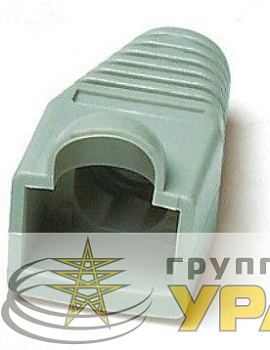 Колпачок изолирующий BOOT-GY-10 для разъемов RJ45 сер.(уп.10шт) Hyperline 