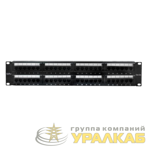 Патч-панель UTP 48хRJ-45 кат.5E 2U 19дюйм SUPRLAN 