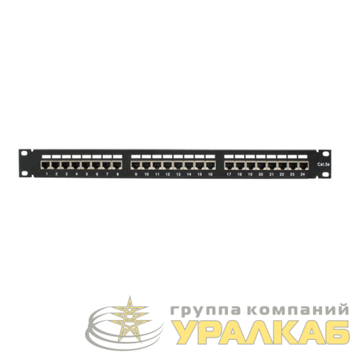 Патч-панель FTP 24хRJ-45 кат.5E 1U 19дюйм SUPRLAN 