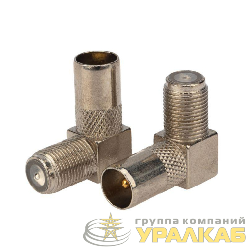 Переход гнездо F-штекер TV угловой (уп.50шт) PROCONNECT 