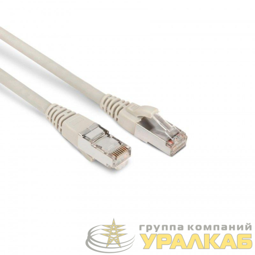 Патч-корд PC-LPM-STP-RJ45-RJ45-C6-10M-LSZH-GY F/UTP экран. кат.6 LSZH 10м сер. Hyperline 