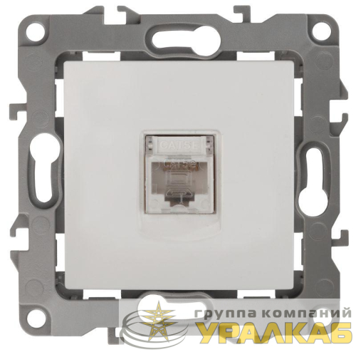Розетка компьютерная Эра12 12-3107-01 RJ45 бел. Эра 