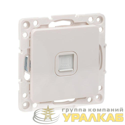 Розетка компьютерная 1-м Стокгольм RJ45 механизм бел. PROxima EKF 