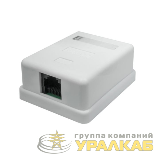 Розетка компьютерная 1-м 8P8C (RJ-45) UTP кат.5E SUPRLAN 