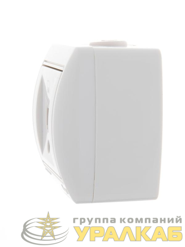 Розетка компьютерная 1-м ОП Nata RJ45 бел. LEZARD 