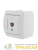 Розетка компьютерная 1-м ОП Nata RJ45 бел. LEZARD Розетка компьютерная 1-м ОП Nata RJ45 бел. LEZARD