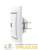 Розетка компьютерная 1-м СП Mira RJ45 бел./сер. LEZARD Розетка компьютерная 1-м СП Mira RJ45 бел./сер. LEZARD