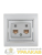 Розетка компьютерная 2-м СП Mira RJ45 сер. метал. LEZARD Розетка компьютерная 2-м СП Mira RJ45 сер. метал. LEZARD