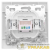Розетка компьютерная 1-м СП Минск RJ45 бел. Basic EKF 