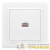 Розетка компьютерная 1-м СП Минск RJ45 бел. Basic EKF 