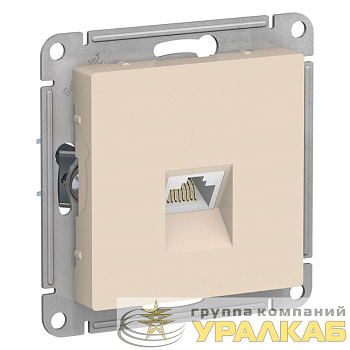 Розетка компьютерная 1-м AtlasDesign RJ45 кат.5E механизм беж. SE 