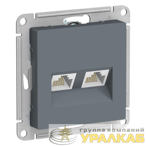 Розетка компьютерная 2-м AtlasDesign RJ45 кат.5E механизм грифель SE 