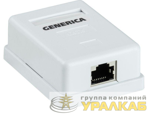 Розетка компьютерная 1-м ОП RJ45 кат.5E FTP GENERICA 