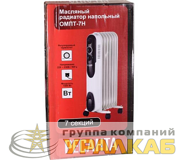 Радиатор масляный 7 секц. 1500Вт ОМПТ- 7Н Ресанта 