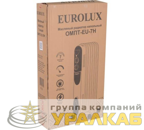 Радиатор масляный 7 секц. 1500Вт ОМПТ-EU-7Н EUROLUX 
