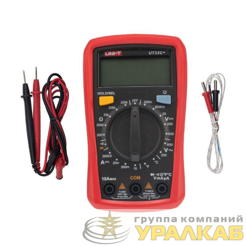 Мультиметр портативный UT33C+ с измер. температуры прозвонка UNI-T 