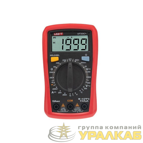 Мультиметр портативный UT33C+ с измер. температуры прозвонка UNI-T 