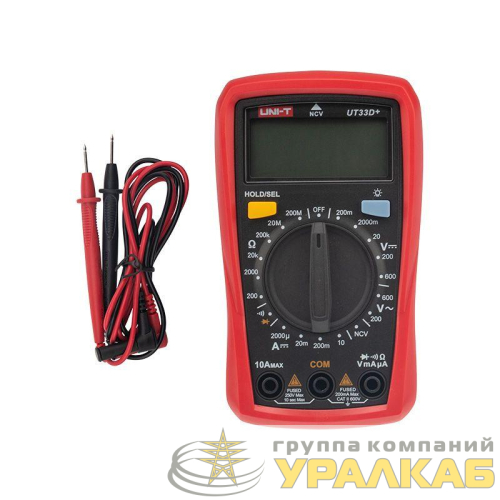 Мультиметр портативный UT33D+ NCV + прозвонка UNI-T 