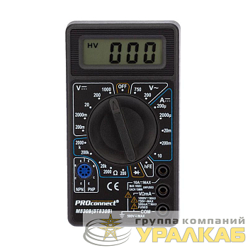Мультиметр портативный M830B (DT830B) PROCONNECT 