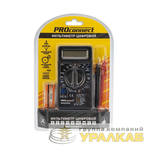 Мультиметр портативный M832 (DT832) PROCONNECT 