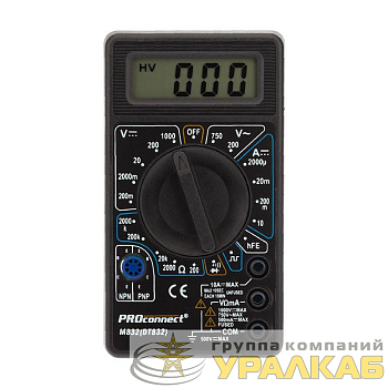 Мультиметр портативный M832 (DT832) PROCONNECT 
