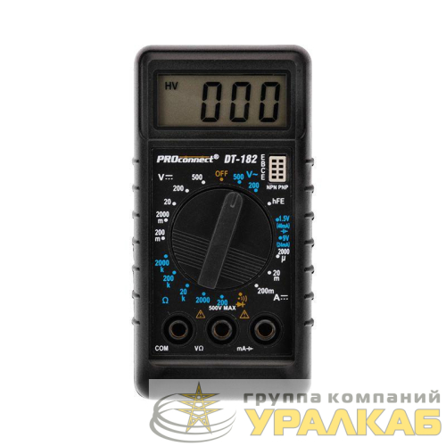 Мультиметр портативный М-182 (DT-182) PROCONNECT 