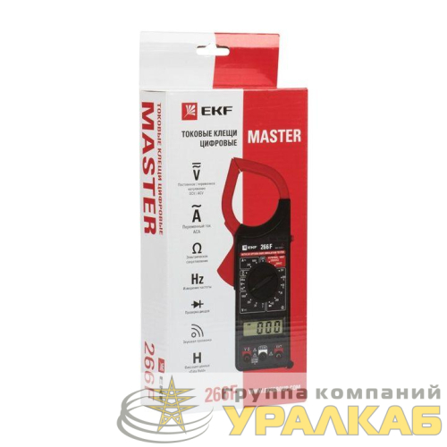 Клещи токовые цифровые 266F Master EKF 