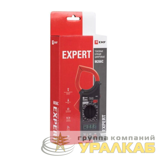 Клещи токовые цифровые M266C Expert EKF 