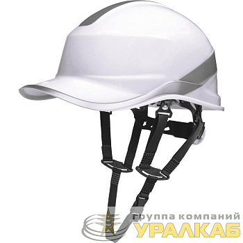Каска защитная BASEBALL DIAMOND V UP из ABS бел. с храповым механизмом Delta Plus 