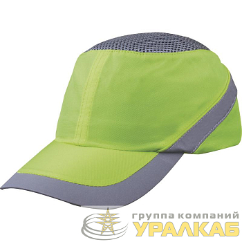 Каскета AIRCOLTAN козырек 7см флуоресцентный желт./сер. Delta Plus 