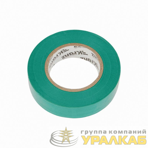 Изолента ПВХ 0.13х19мм 25м зел. Kranz 