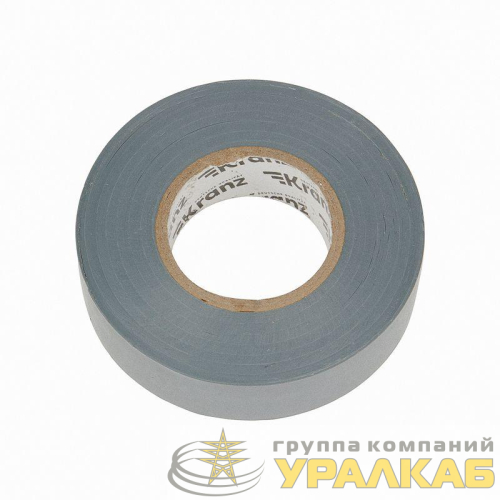 Изолента ПВХ профессиональная 0.18х19мм 20м сер. Kranz 
