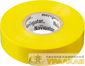 Изолента ПВХ 15мм (рул.20м) желт. NIT-B15-20/Y Navigator 