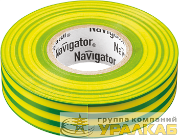 Изолента ПВХ 15мм (рул.20м) жел/зел. NIT-B15-20/YG Navigator 