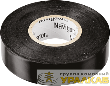 Изолента ПВХ 19мм (рул.20м) черн. NIT-A19-20/BL Navigator 